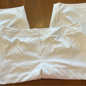 Talbots Classic White 22w Ankle Trousers with attached lining